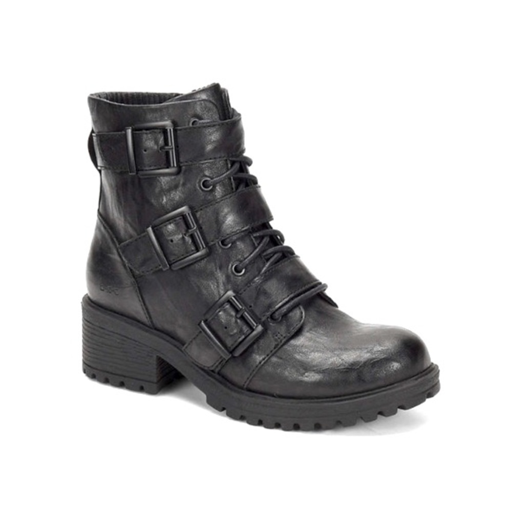 B.O.C. Rosalee Motorcycle Blacked out waterproof boots